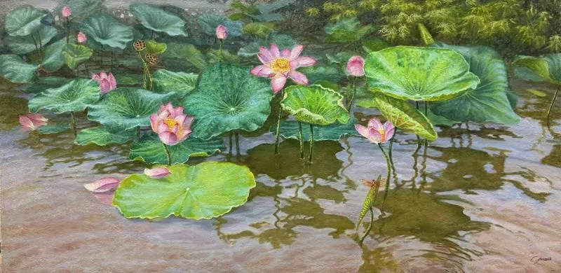 Tranh sơn dầu có độ bền cao, màu sắc đậm, có chiều sâu tạo nên vẻ đẹp sang trọng