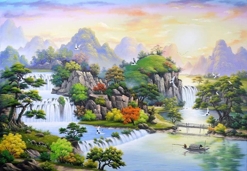 Tranh Sơn Thủy Hữu Tình