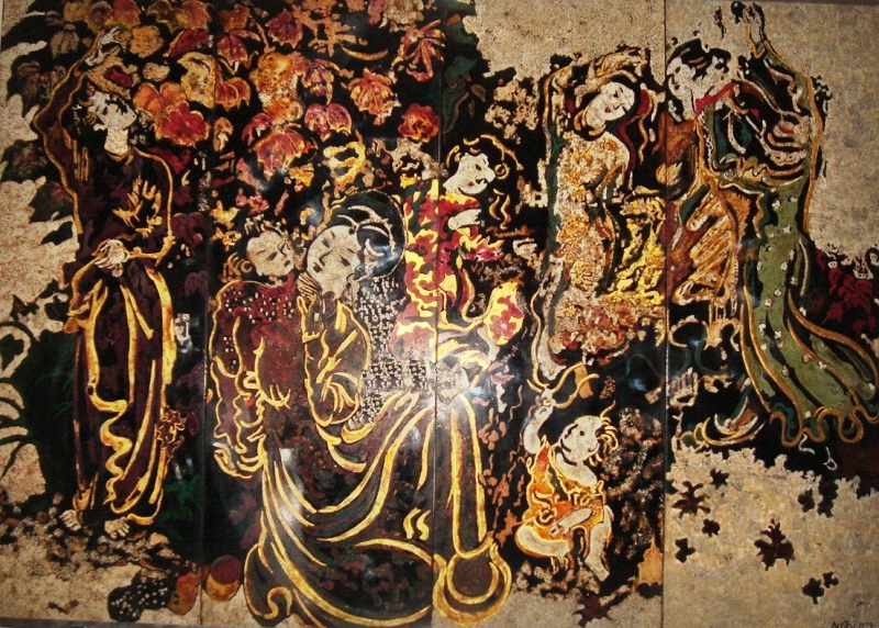 Bức tranh Thiếu Nữ Bên Cây Phù Dung (1944).