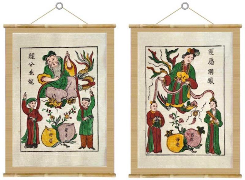 Tranh thờ ông Tơ bà Nguyệt