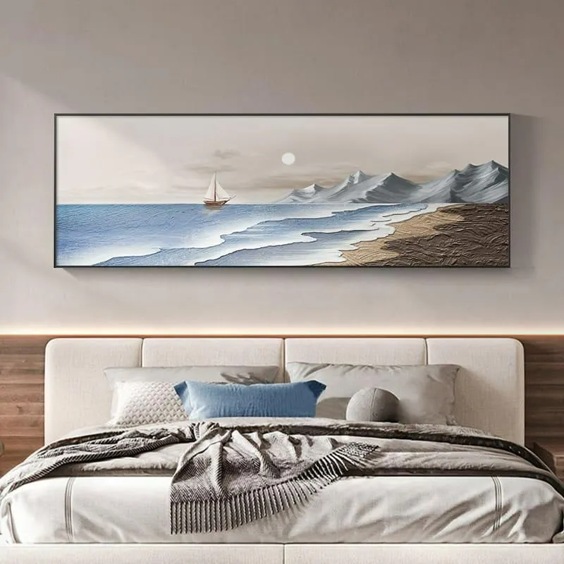 Tranh treo đầu giường ngủ mang tính thẩm mỹ cao, tạo không gian thư giãn, dễ ngủ 