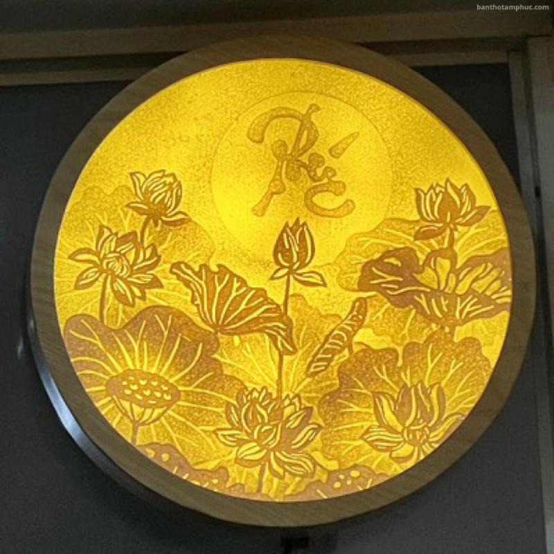Tranh trúc chỉ tròn Mandala 