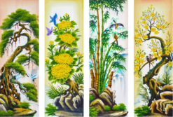 Tranh Tùng Cúc Trúc Mai