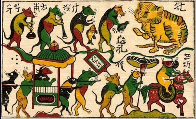 Tranh đám cưới chuột