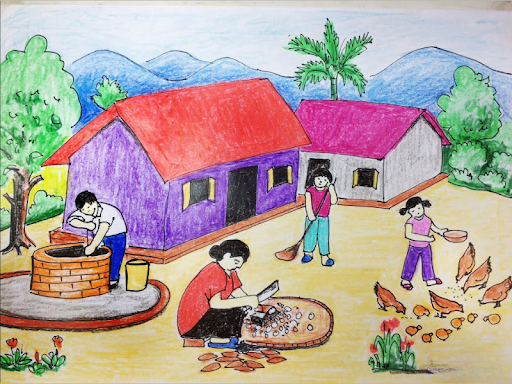 Vẽ tranh cuộc sống quanh em là gì?