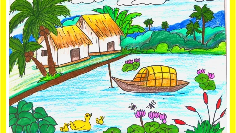 Tranh phong cảnh chì rèn kỹ năng đổ bóng và cảm nhận ánh sáng cơ bản