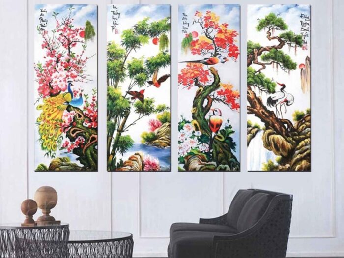 Ý nghĩa cao quý của tranh tứ quý