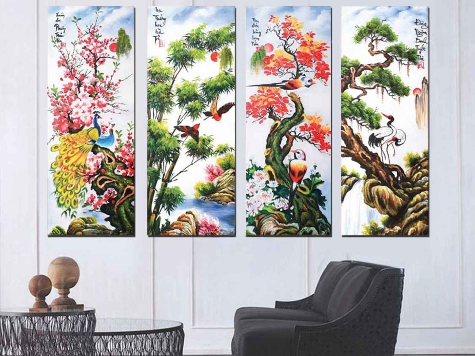 Ý nghĩa cao quý của tranh tứ quý