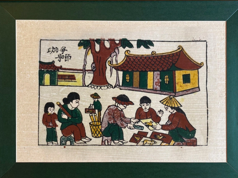 Giữ gìn hồn Việt trong từng nét vẽ của tranh tết