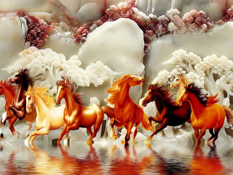 Tranh Mã Đáo Thành Công 3D