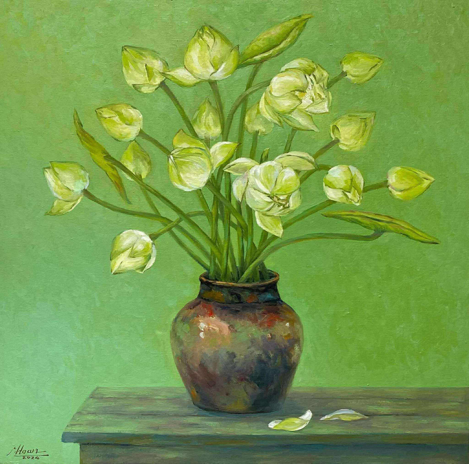 Tranh tĩnh vật lọ hoa