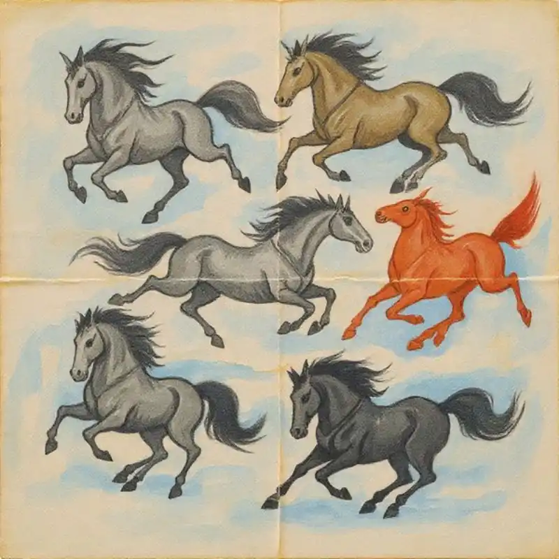 Ý nghĩa tranh Mã Đáo Thành Công cách treo thu hút tài lộc 29 Tranh Mã Đáo Thành Công sáu ngựa phi nước tung bờm.