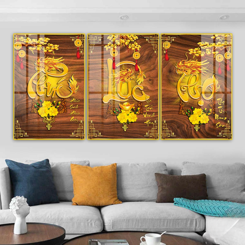 Tranh tết treo phòng khách