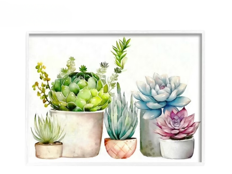 Đặc điểm của tranh Hoa sen Đá