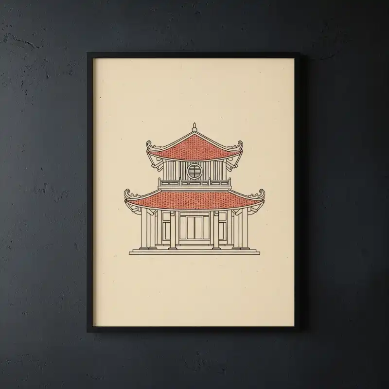 Tranh Khuê Văn Các 2