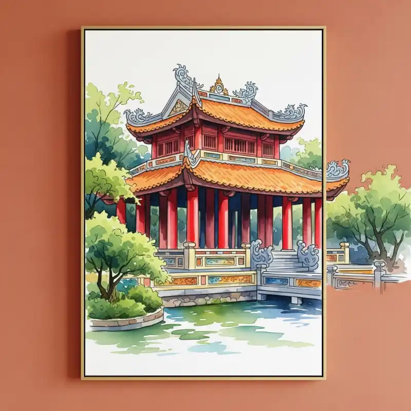 Tranh Khuê Văn Các 24