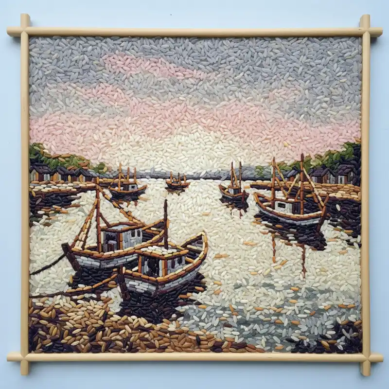 Tranh gạo 14
