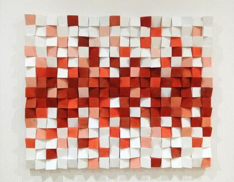 Tranh mosaic 3d bằng gỗ tạo hiệu ứng bắt mắt cho người đối diện