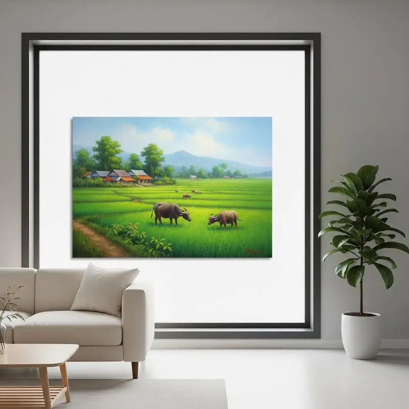 Tranh phong cảnh đồng quê 8