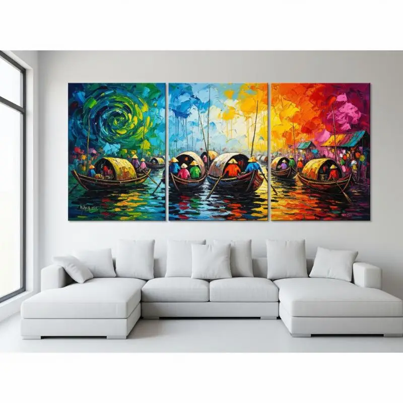 Tranh phong cảnh làng quê 19