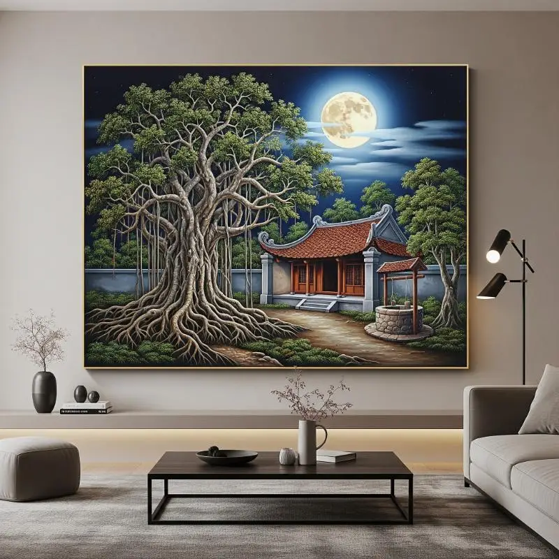 Tranh phong cảnh làng quê 15