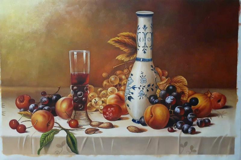 Tranh hoa quả hiện đại có năng lượng tươi mới và tích cực cho ngôi nhà