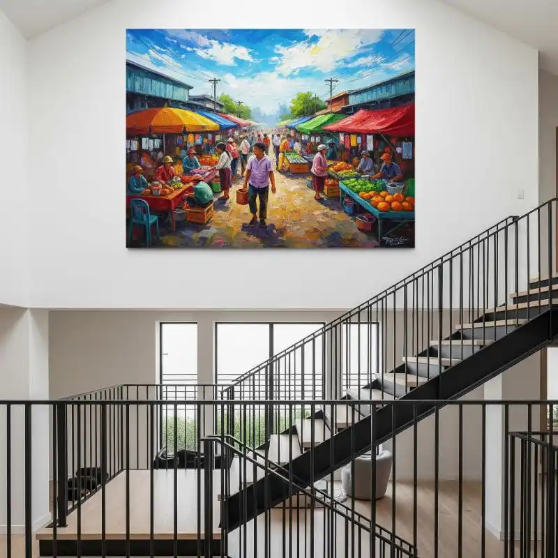 Tranh treo cầu thang 14