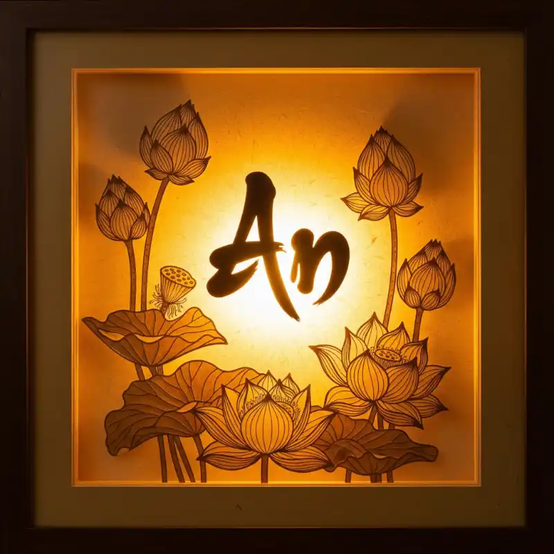 Tranh trúc chỉ chữ An