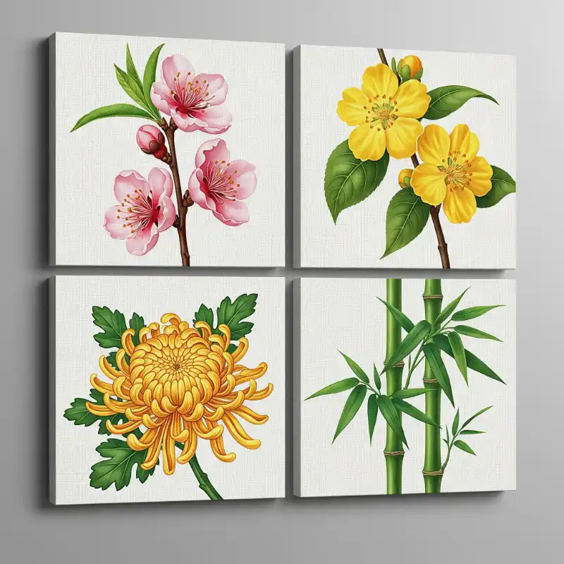 Bức tranh tứ bình 15