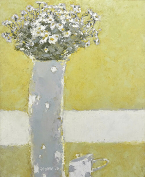 Tĩnh Vật Hoa Cúc Họa Mi