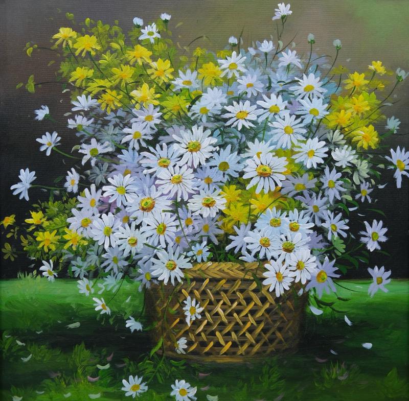 Bức tranh 3D Hoa Cúc