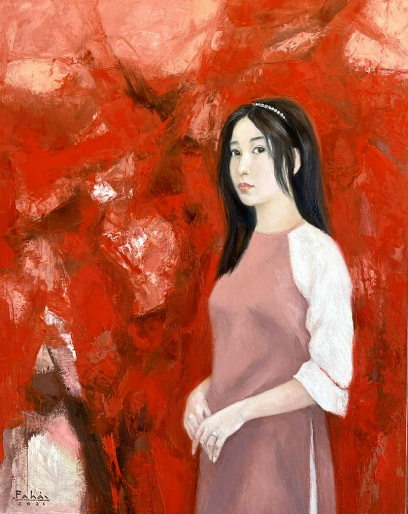 Bức tranh cô gái mùa hè của họa sĩ Phạm An Hải
