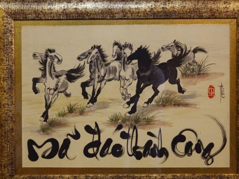 Mã đáo thành công thư pháp – Biểu tượng may mắn và thịnh vượng 3 Hình ảnh ngự trong văn hóa nghệ thuật