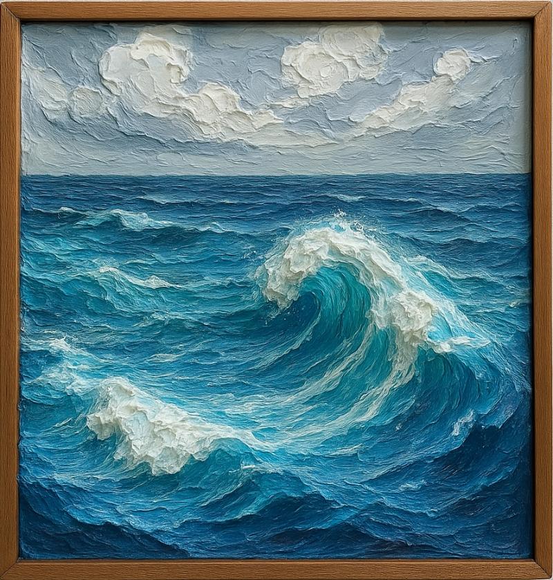 Bức tranh 3D biển cả