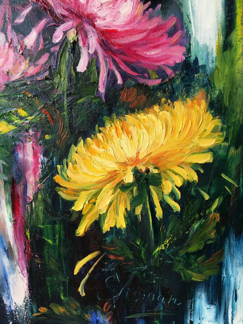 Tranh hoa Cúc thuộc mệnh nào