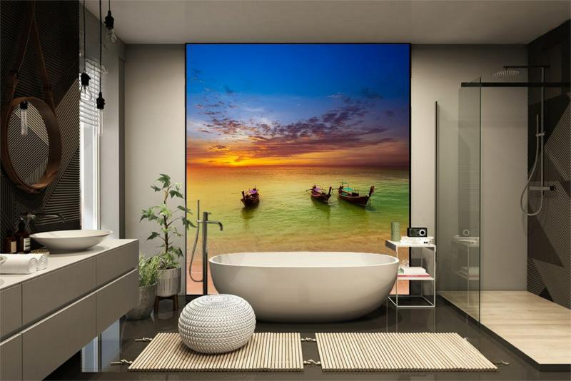 99+ Tranh kính nghệ thuật điểm nhấn cho nội thất 8 Tranh kính phòng tắm