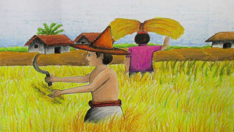 Vẽ tranh mùa thu đơn giản