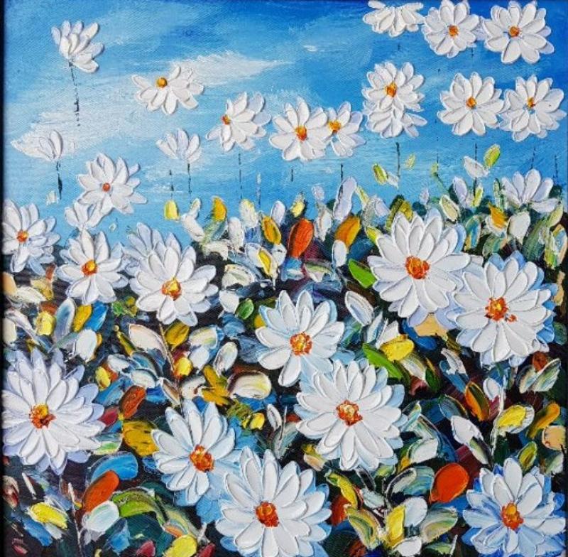 Vẽ hoa Cúc họa mi