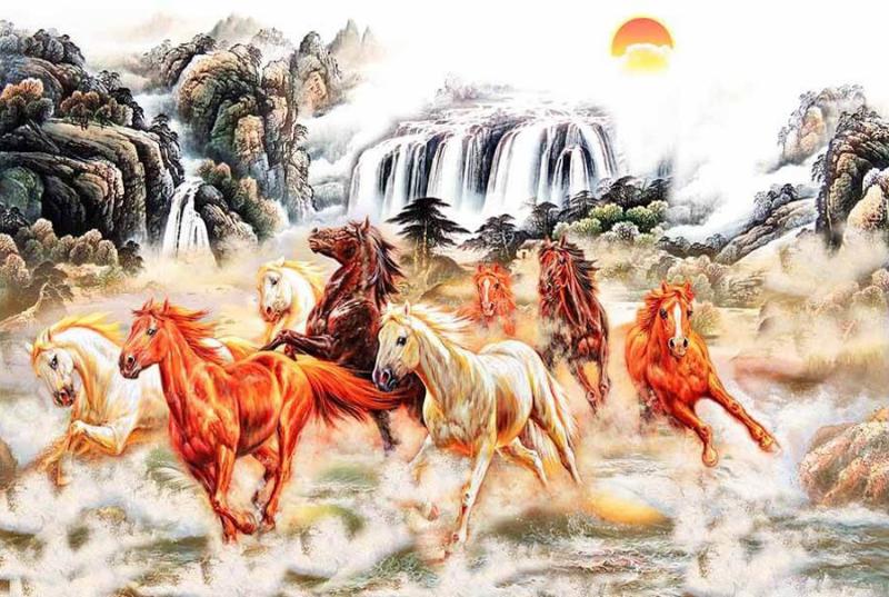 Ý nghĩa tranh 8 con ngựa Mã Đáo Thành Công