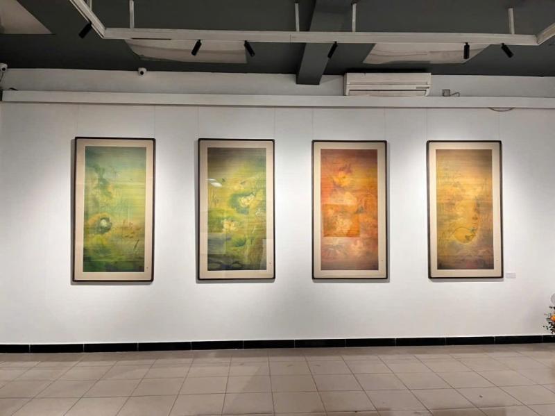 Màu sắc đặc trưng trong tranh lụa