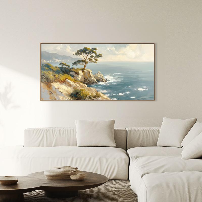 Tranh thiên nhiên mang lại cảm giác thư giãn, dễ chịu và cân bằng năng lượng trong phòng ngủ hoặc spa