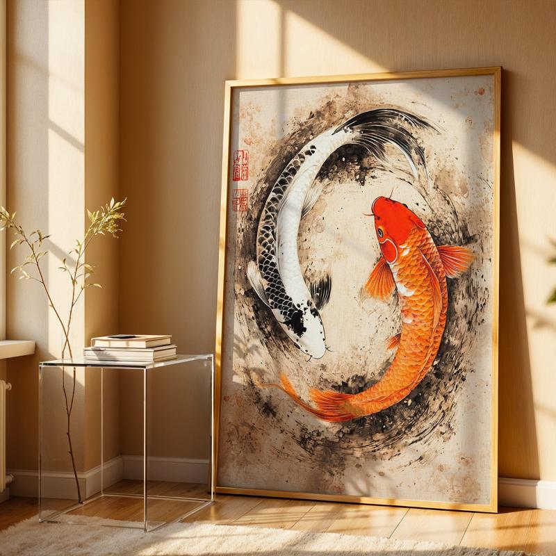 Phối màu tranh tương hỗ hoặc tương phản nhẹ với màu tường và nội thất để tạo điểm nhấn hài hòa.