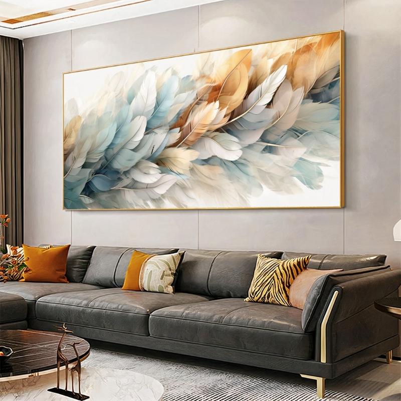 Bức tranh nghệ thuật trừu tượng khổ lớn, mang đến chiều sâu và cảm xúc đặc biệt cho không gian hiện đại.