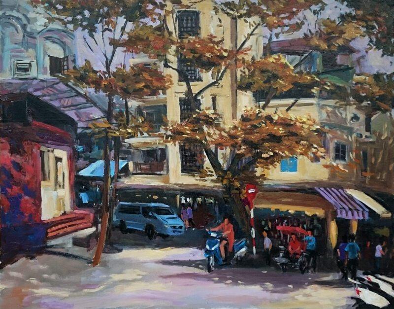 Hơn cả một vật trang trí, tranh sơn dầu phố cổ còn mang lại giá trị tinh thần đặc biệt