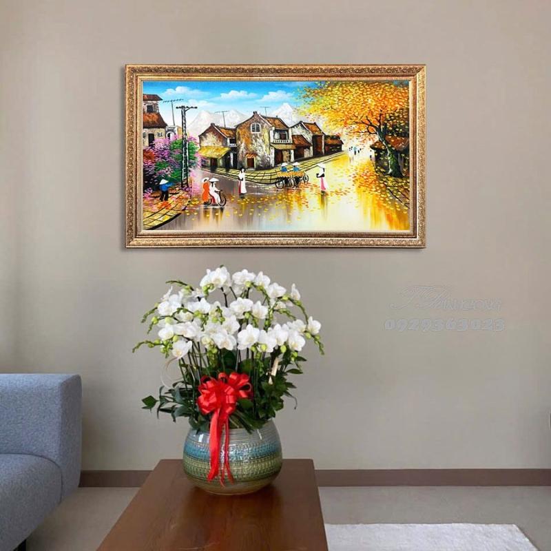 Lưu ý bảo quản và vệ sinh tranh sơn dầu phố cổ