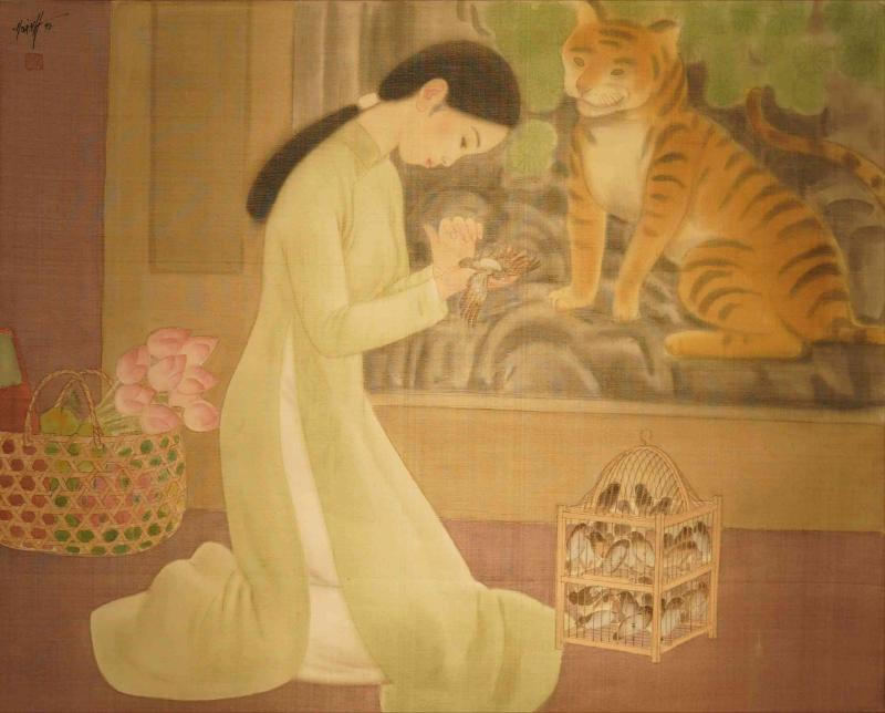 Yếu tố dân tộc trong tranh của một họa sĩ