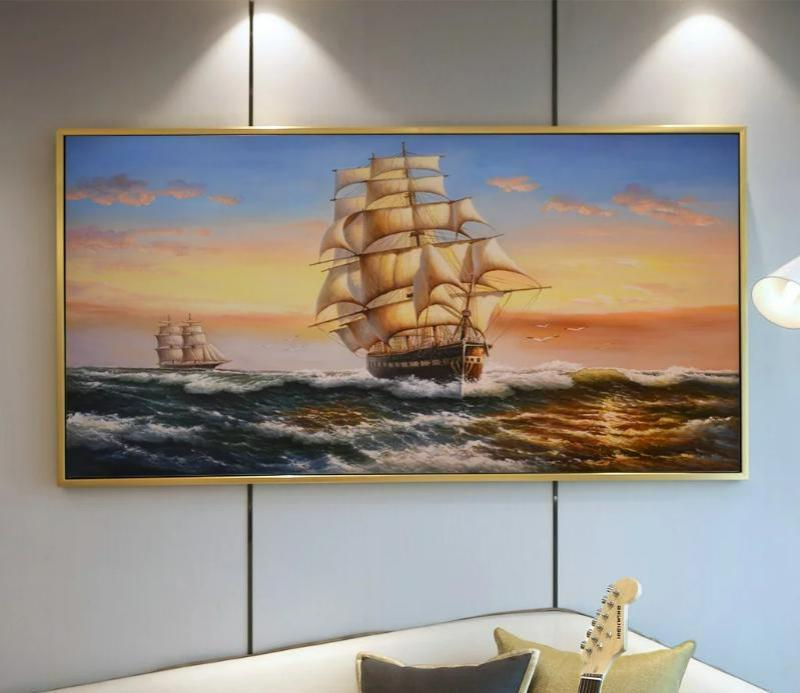 Tranh Thuận Buồm Xuôi Gió thu hút vận khí tốt