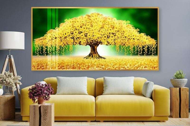 Tranh cây Tài Lộc  mang ý nghĩa chiêu tài hút lộc