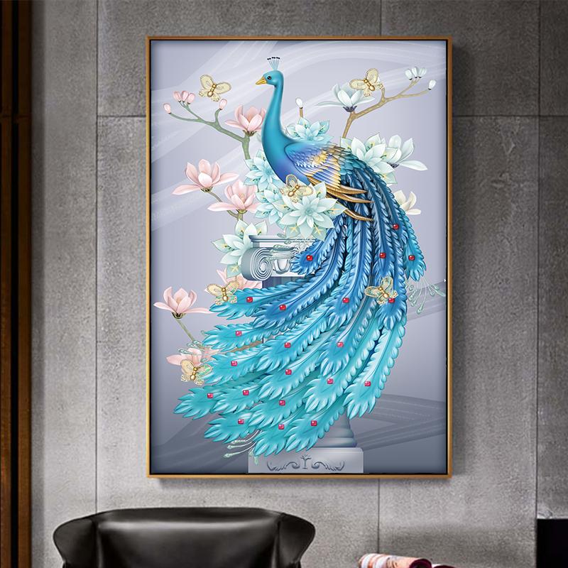 Tranh Chim Công giúp kích hoạt vượng khí, thu hút may mắn