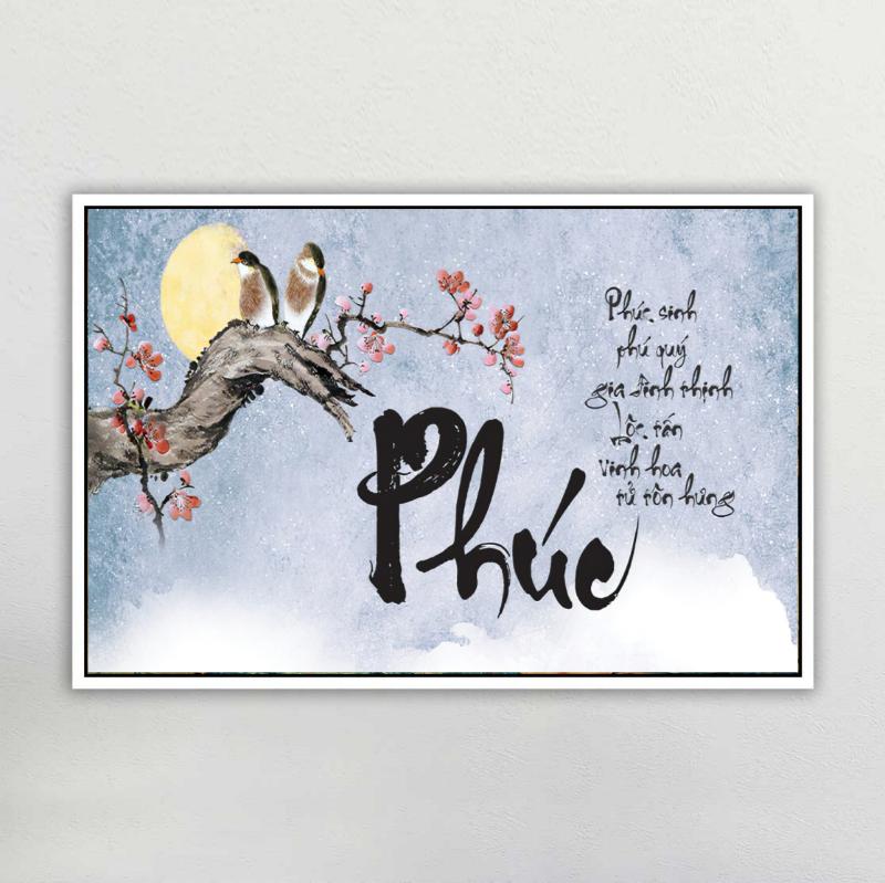 Tranh chữ Phúc thể hiện mong muốn cuộc sống đủ đầy, hạnh phúc